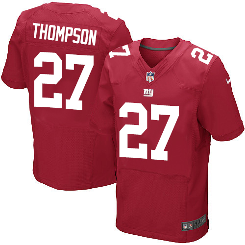 Men's Elite Darian Thompson Nike Jersey Red Alternate - #27 NFL New York Giants